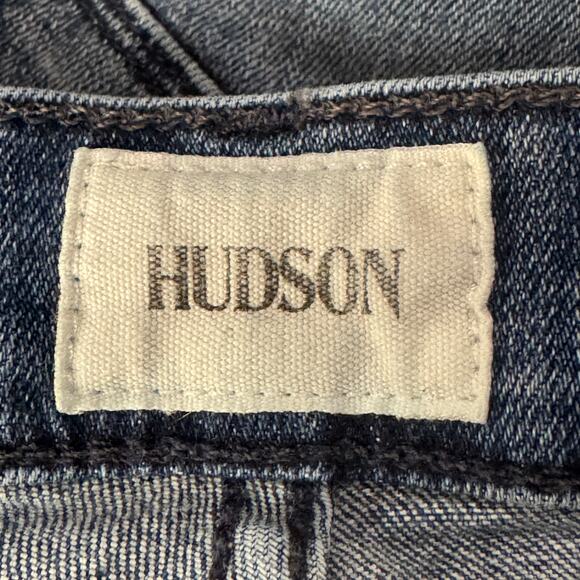 Hudson SZ 30 Nico Ankle Skinny Jeans Mid-Rise Stars Stretch Zip-Fly Pockets Blue - Picture 10 of 10